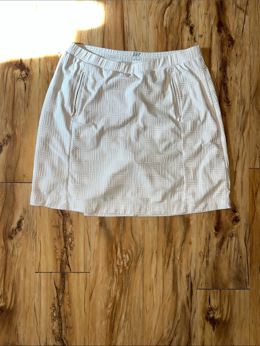 Tail Cream Textured Mini Skirt